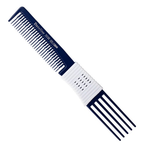 Dateline Professional Blue Celcon 301R Plastic Teasing Comb - 20cm