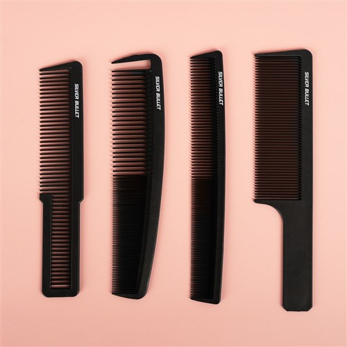 Silver Bullet Carbon Barber Comb