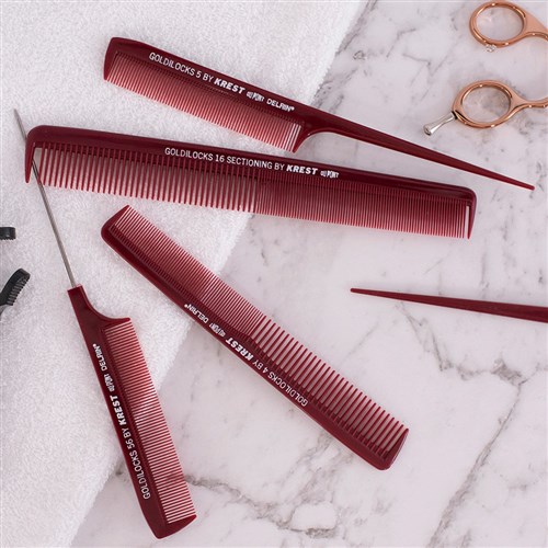 Krest No. 5 Fine Plastic Tail Comb - 21.5cm