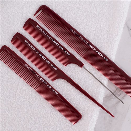 Krest Goldilocks No. 56 Metal Tail Comb 23cm Blister Card