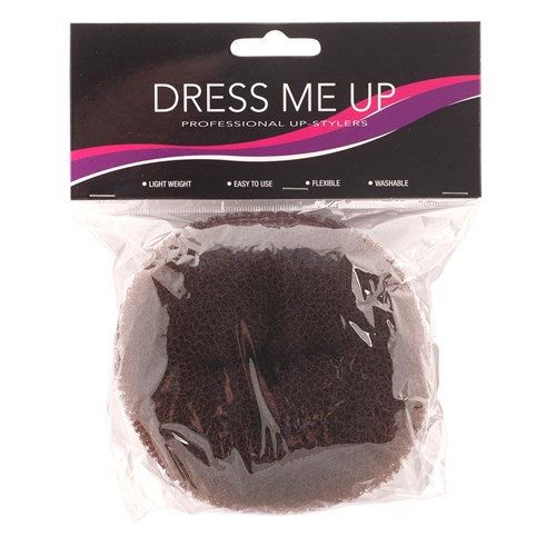 Dress Me Up Hair Donut Brown Extra Large