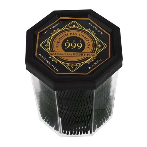 Premium Pin Company 999 Bobby Pins 2.75” Black