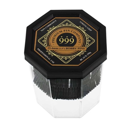 Premium Pin Company 999 Bobby Pins 1.5” Black
