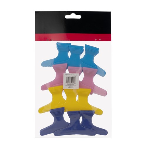Salon Smart Butterfly Hair Clips Large 12pk