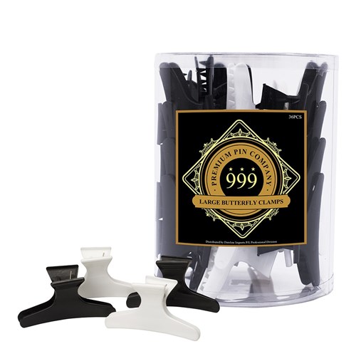 Premium Pin Company 999 Large Black & White Butterfly Clamps - 102
