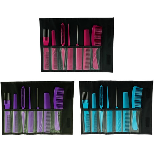 Salon Smart Folding Comb Set Pink