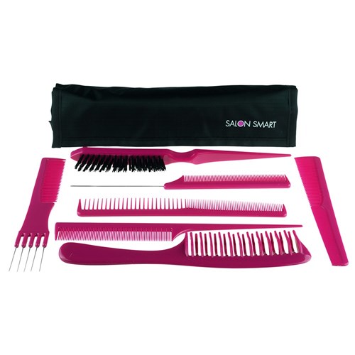 Salon Smart Folding Comb Set Pink
