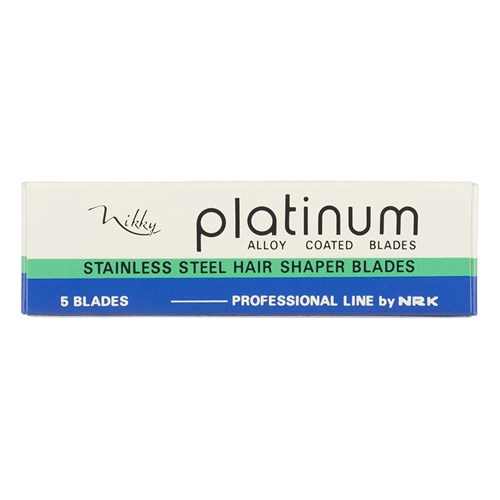 Nikky Platinum Hairdressing Razor Blades 5pk