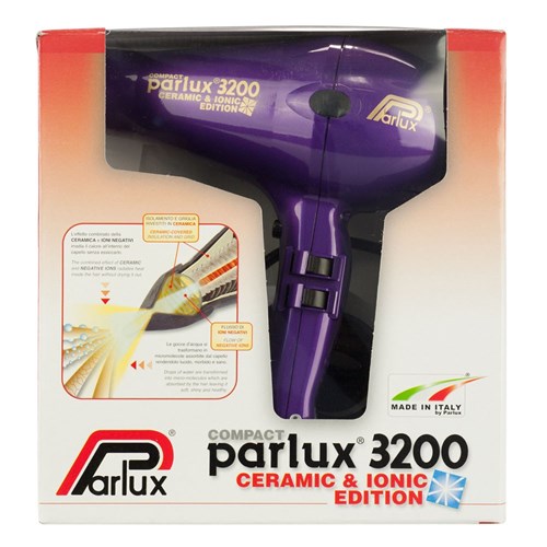 Parlux 3200 Ionic Ceramic Compact Hair Dryer Purple