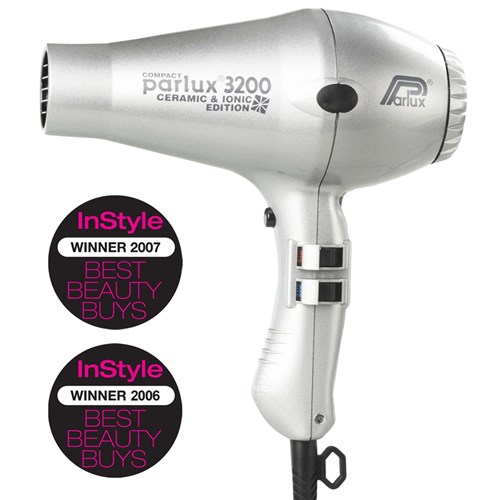 Parlux 3200 Ionic Ceramic Compact Hair Dryer Silver