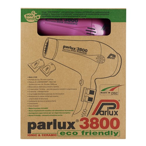 Parlux 3800 Ionic Ceramic Hair Dryer Pink
