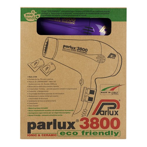 Parlux 3800 Ionic Ceramic Hair Dryer Purple