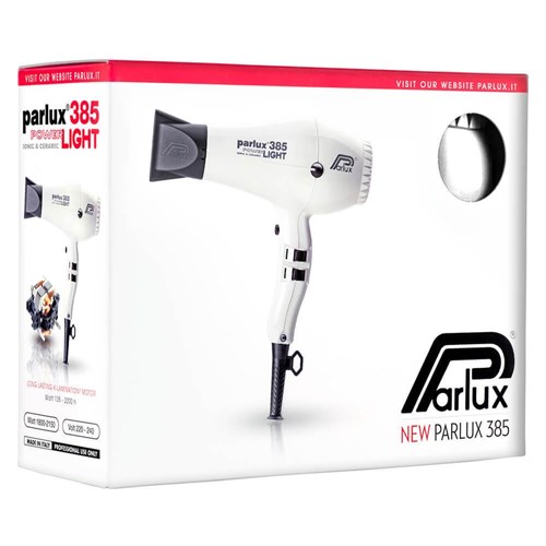 Parlux 385 Power Light Ceramic Ionic Hair Dryer White