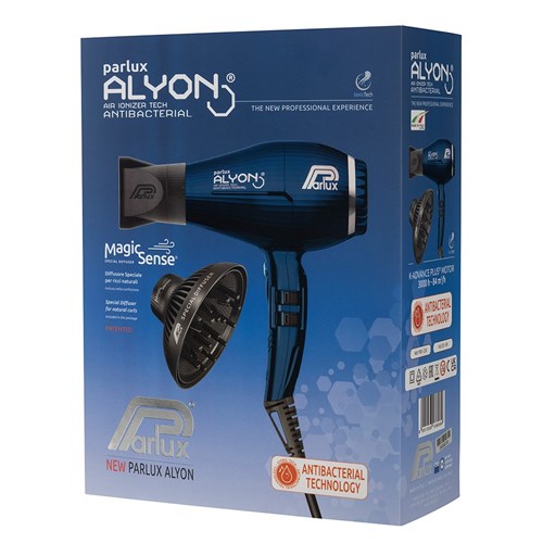 Parlux Alyon Air Ionizer Tech Hair Dryer And Diffuser Midnight Blue