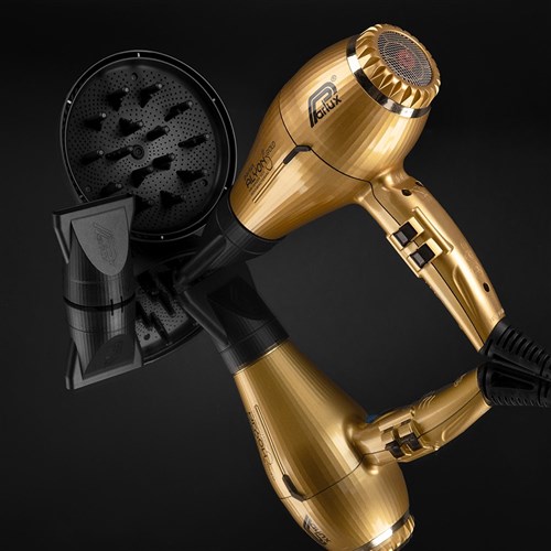 Parlux Alyon Air Ionizer Tech Hair Dryer And Diffuser Gold