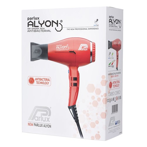 Parlux Alyon Air Ionizer Tech Hair Dryer Red
