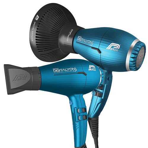 Parlux DigitAlyon Hair Dryer And Diffuser Blue