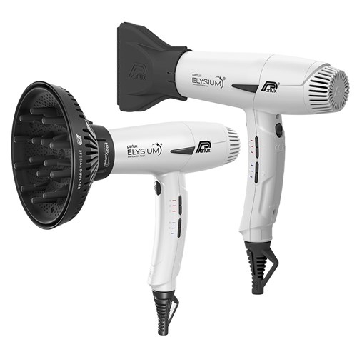 Parlux Elysium Hair Dryer and Diffuser White