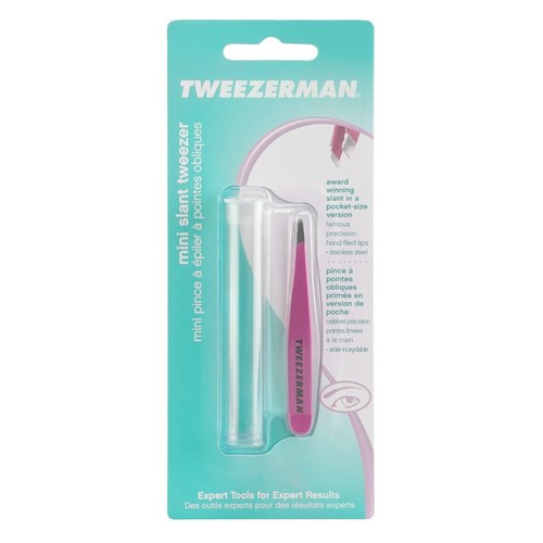 Tweezerman Mini Slant Tweezer - Pink Flamingo