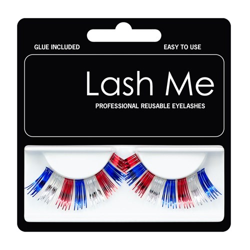 Lash Me Glow-In-The-Dark Metallic Multi-Coloured Eyelashes