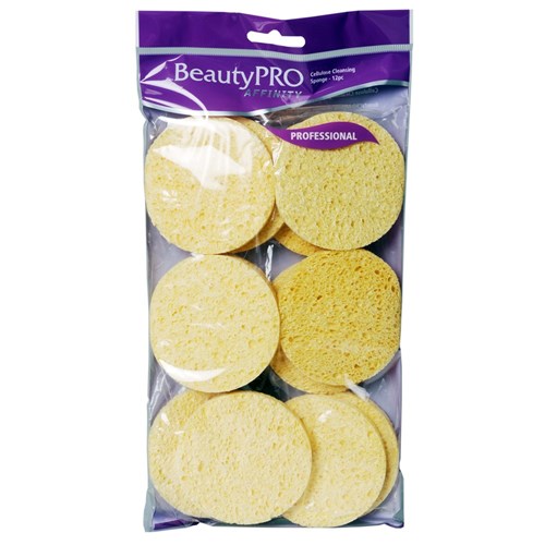 BeautyPRO Affinity Cellulose Cleansing Sponges, 12pk