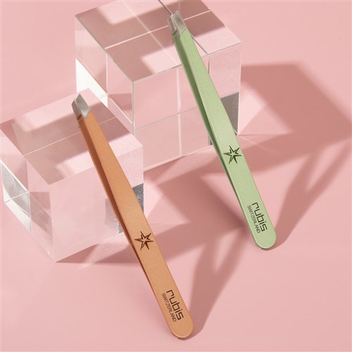 Rubis Slant Tweezer Metallic Star Green