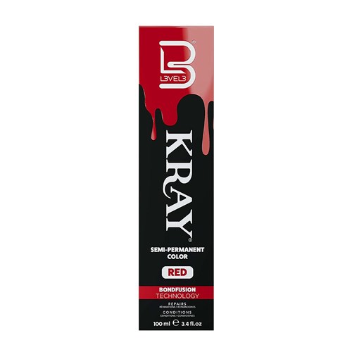 L3VEL3 Kray Semi Permanent Hair Colour Red