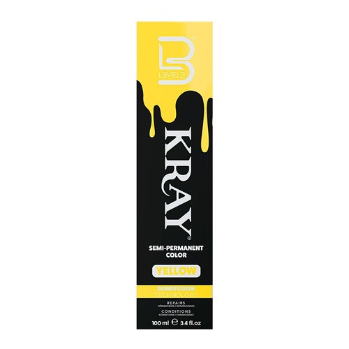 L3VEL3 Kray Semi Permanent Hair Colour Yellow