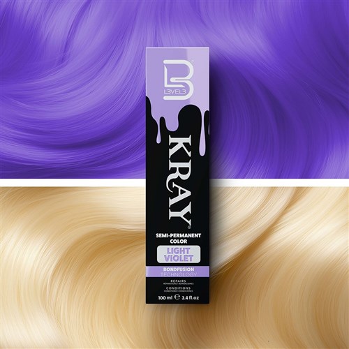L3VEL3 Kray Semi Permanent Hair Colour Light Violet