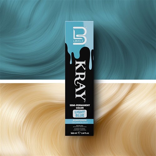 L3VEL3 Kray Semi Permanent Hair Colour Light Blue