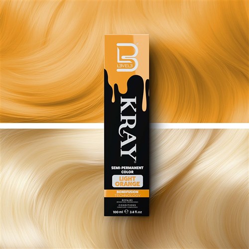 L3VEL3 Kray Semi Permanent Hair Colour Light Orange