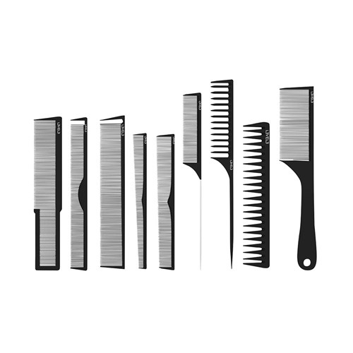 L3VEL3 Hair Styling Comb Set 9pk