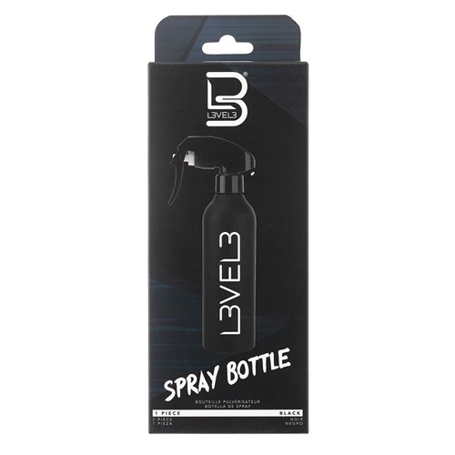 L3VEL3 Water Spray Bottle Black