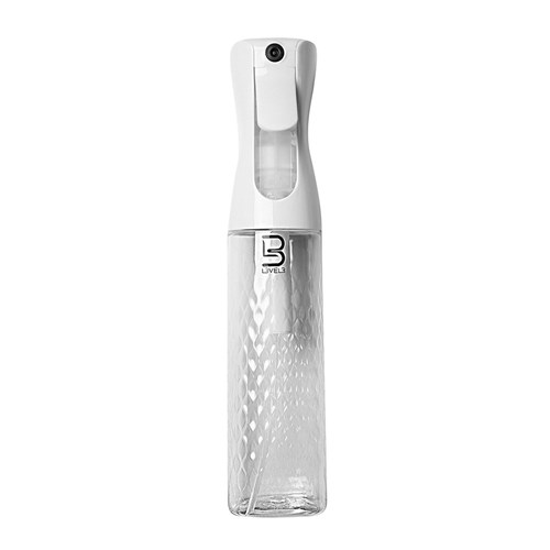 L3VEL3 Bevelled Water Spray Bottle Clear