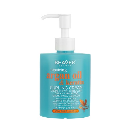 Beaver Argan Oil Keratin Repairing Curling Cream