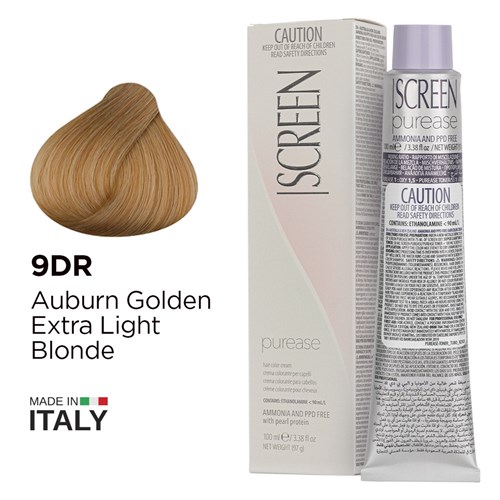 Screen Purease Colour 9DR Auburn Golden Extra Light Blonde