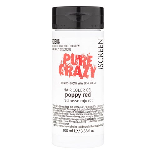 Screen Pure Crazy Colour Gel Poppy Red