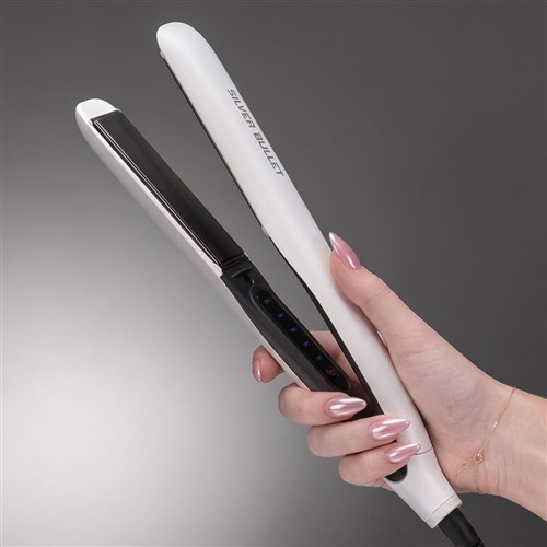 Silver Bullet Titanium 230 Supernova Hair Straightener White Star