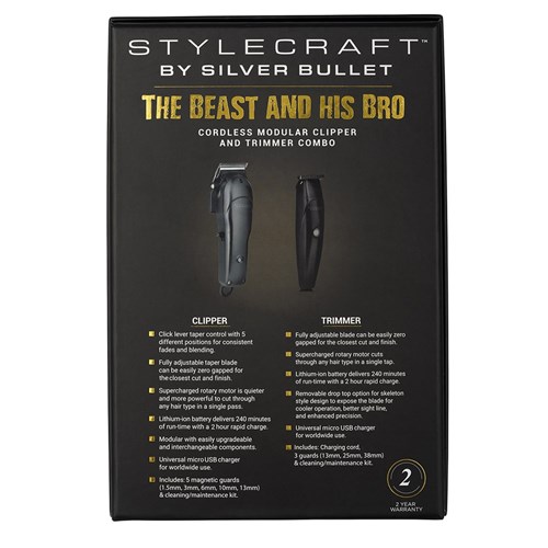 StyleCraft by Silver Bullet The Beast and His Bro Clipper and Trimmer