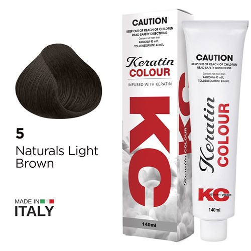 Keratin Colour Permanent Colour 5 Naturals Light Brown