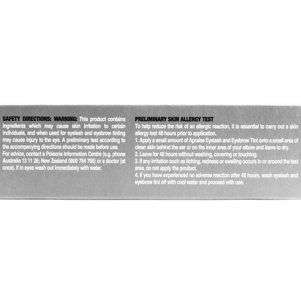 Apraise Eyelash and Eyebrow Tint Black Dateline Imports